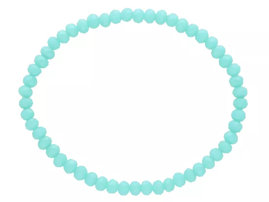 R2I87 BRANSOLETKA KRYSZTAŁKI 4 mm NA GUMCE