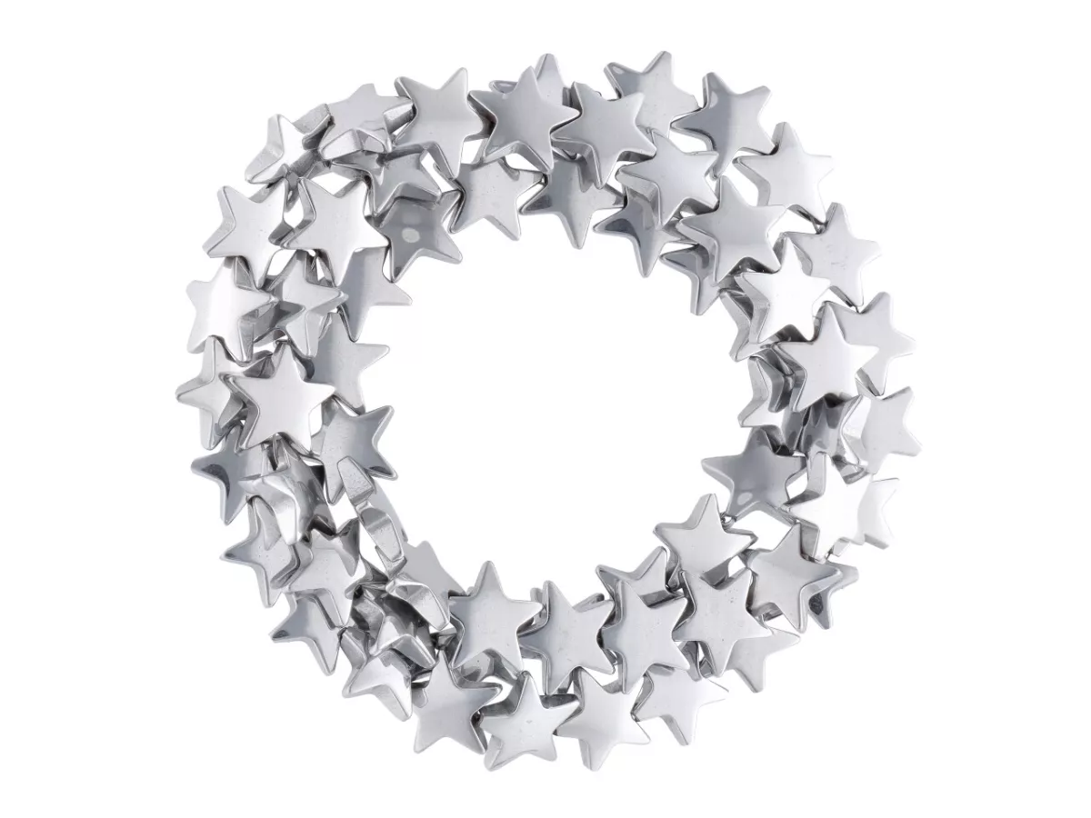 K7B11 HEMATYT GWIAZDKI 8 mm - 1 SZNUR