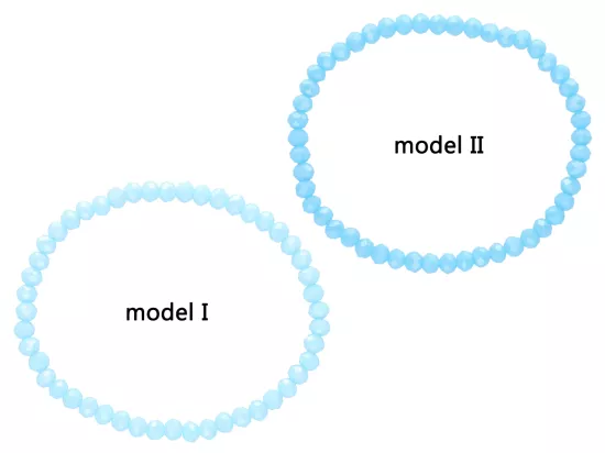 R2P50 BRANSOLETKA KRYSZTAŁKI 4 mm NA GUMCE