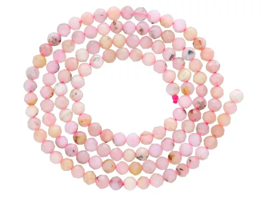 K6T78 OPAL PERUWIAŃSKI KULE FASETOWANE 3 mm - 1 SZNUR