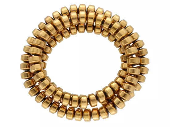 K7P25 HEMATYT MIODOWY TALERZYKI 6,5/4 mm - 1 SZNUR