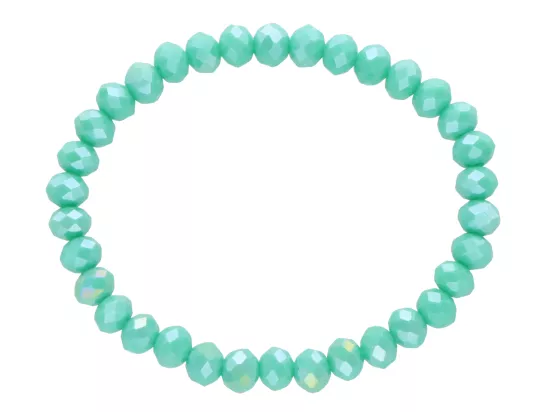 R4D00 BRANSOLETKA KRYSZTAŁKI 6 mm NA GUMCE