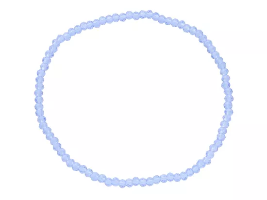 R3U26 BRANSOLETKA KRYSZTAŁKI 2,5 mm NA GUMCE