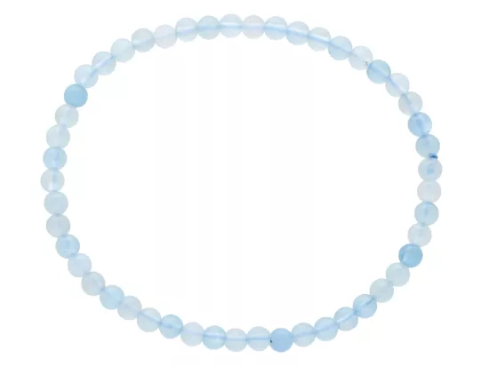 R5A70 BRANSOLETKA AKWAMARYN KULE 4 mm