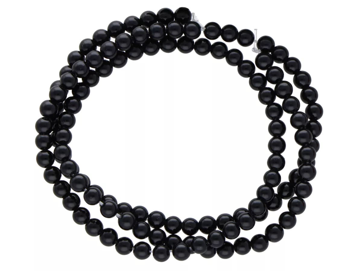 K6W60 AGAT CZARNY KULE 3,5 mm - 1 SZNUR