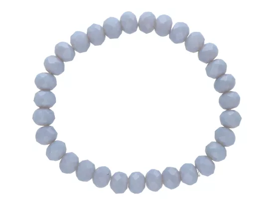 R4D45 BRANSOLETKA KRYSZTAŁKI 7,5 mm NA GUMCE