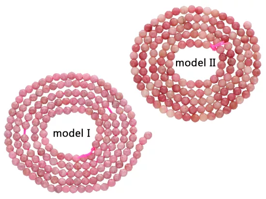 K7C36 RODOCHROZYT KULE FASETOWANE  - 1 SZNUR