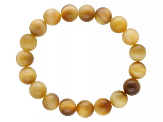 R1U56 BRANSOLETKA TYGRYSIE OKO KULE 10,5 mm