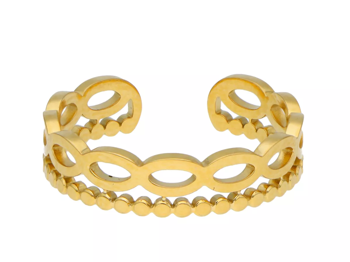 R3H12 PIERŚCIONEK ZE STALI CHIRURGICZNEJ - 1 SZTUKA