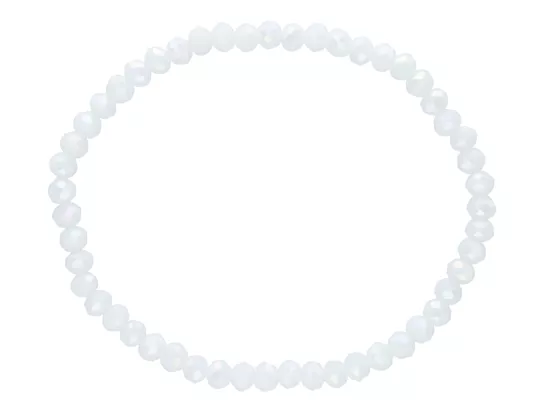 R2P43 BRANSOLETKA KRYSZTAŁKI 4 mm NA GUMCE