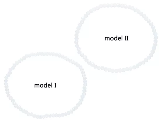 R3R40 BRANSOLETKA KRYSZTAŁKI 3 mm NA GUMCE