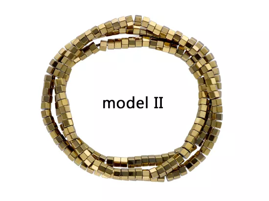 K7J69 HEMATYT SZEŚCIOKĄTY 3 mm - 1 SZNUR