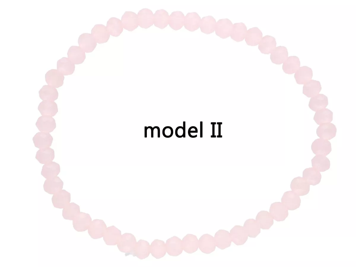 R4F87 BRANSOLETKA KRYSZTAŁKI 4,5 mm NA GUMCE