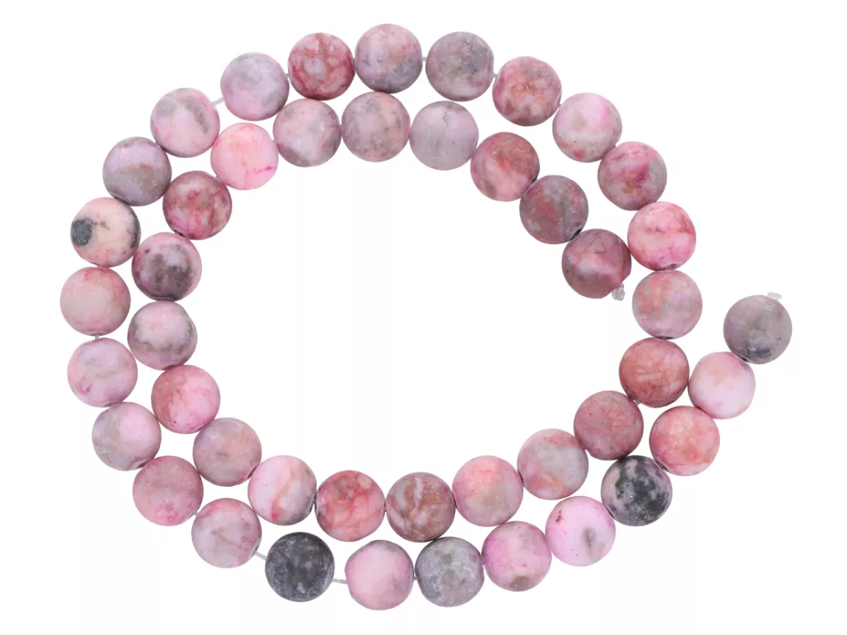 K6T95 RODONIT MATOWY KULE 8,5 mm - 1 SZNUR