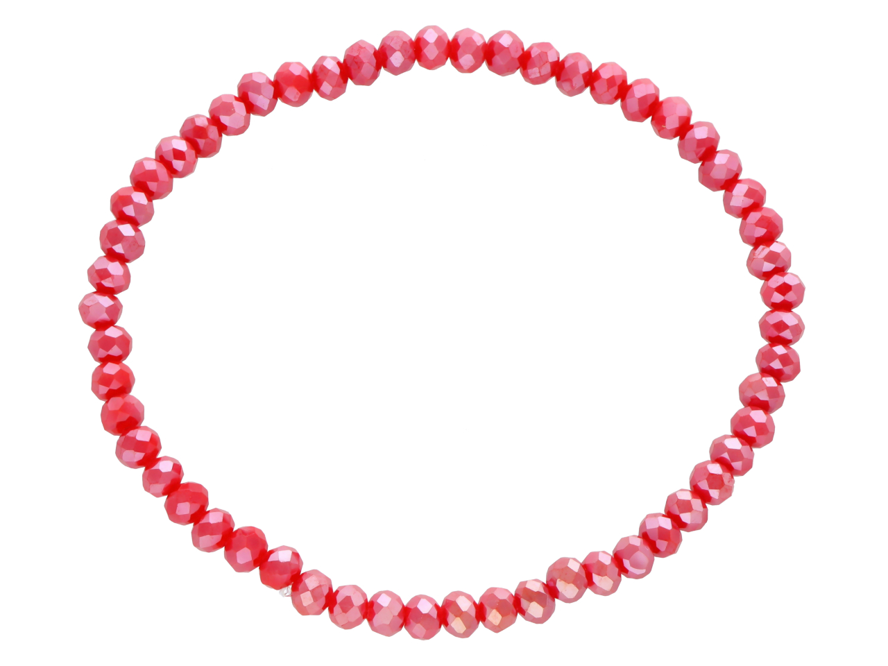 R4F67 BRANSOLETKA KRYSZTAŁKI 4,5 mm NA GUMCE