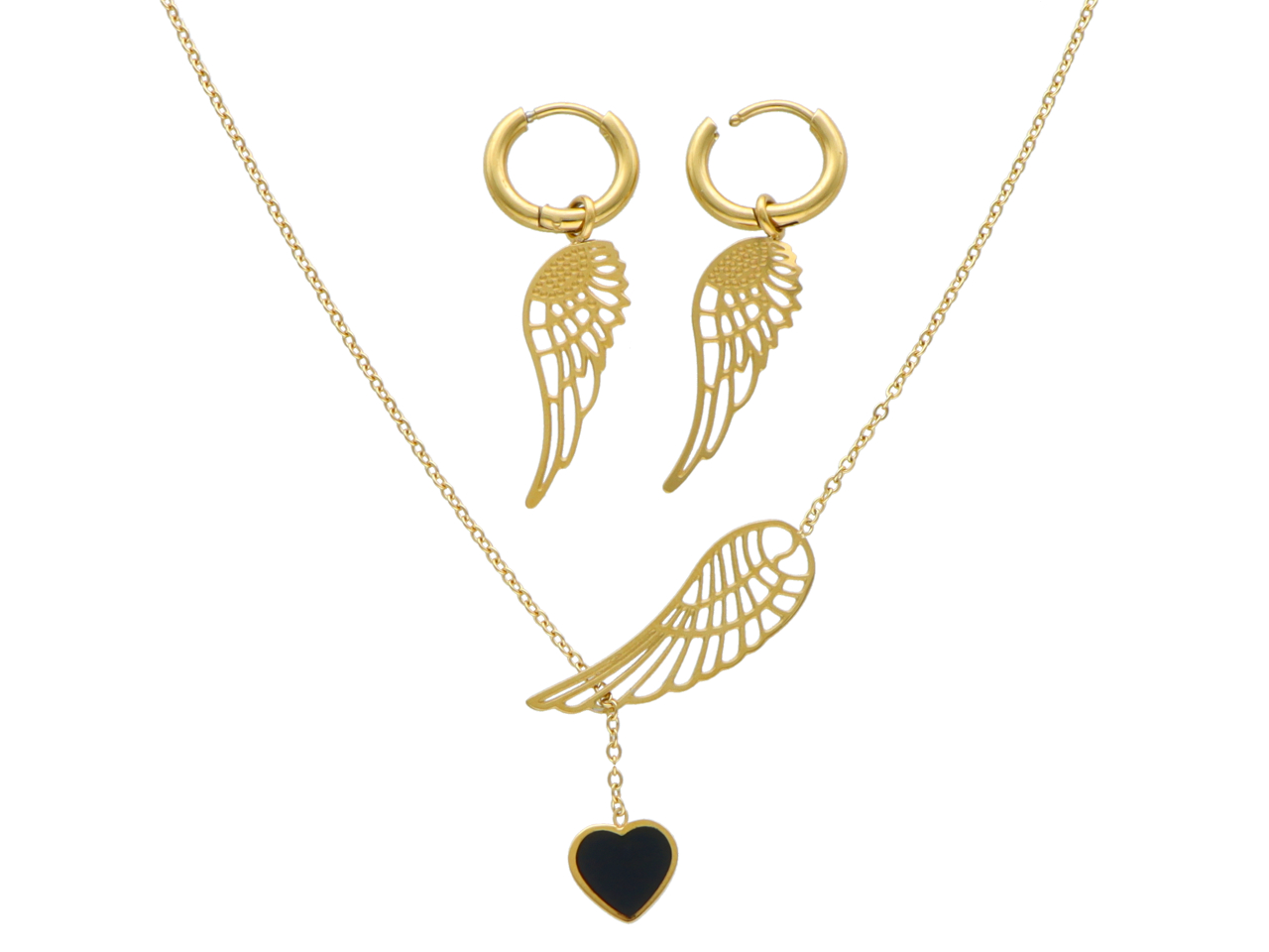 N3G46 KOMPLET BIŻUTERII STAL CHIRURGICZNA