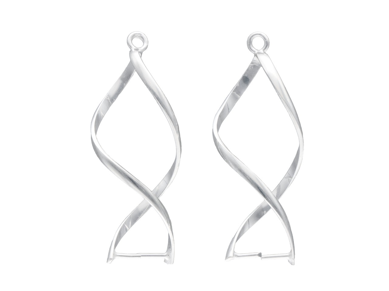 P3H23 BAZA KOLCZYKA SREBRO 925 - 1 PARA