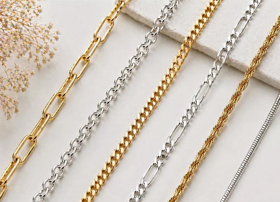 Sploty łańcuszków – poznaj najpopularniejsze wzory i ich nazwy