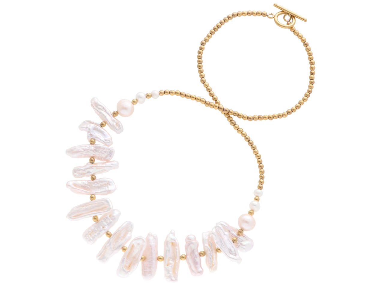 N3O80 NASZYJNIK PERŁA NATURALNA I HEMATYT