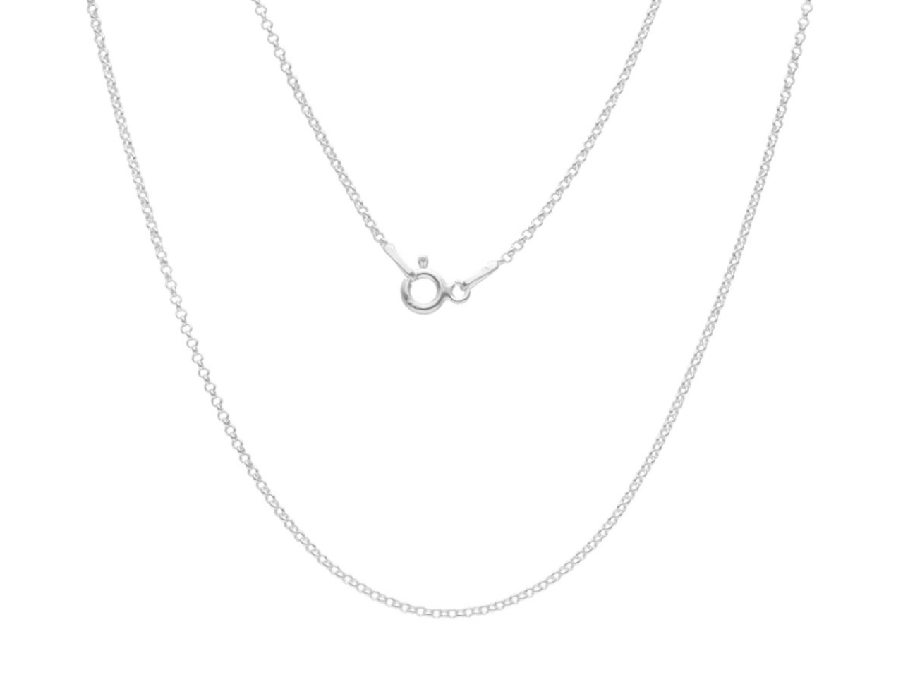 P3L00 ŁAŃCUSZEK ROLO 45 cm SREBRO 925