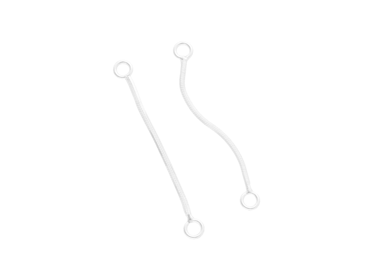 P3L13 BAZA KOLCZYKA LINKA 30 mm SREBRO 925 - 2 SZTUKI